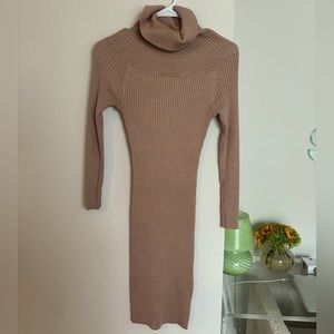 Turtleneck Knit Dress